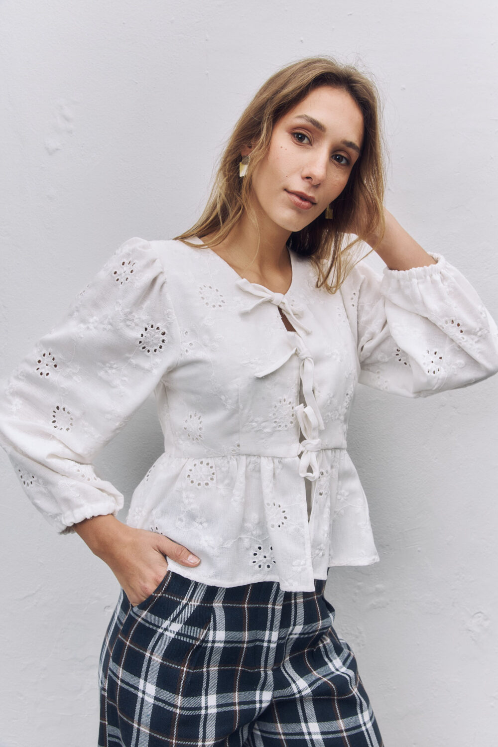 Blusa broderie AZUCENA