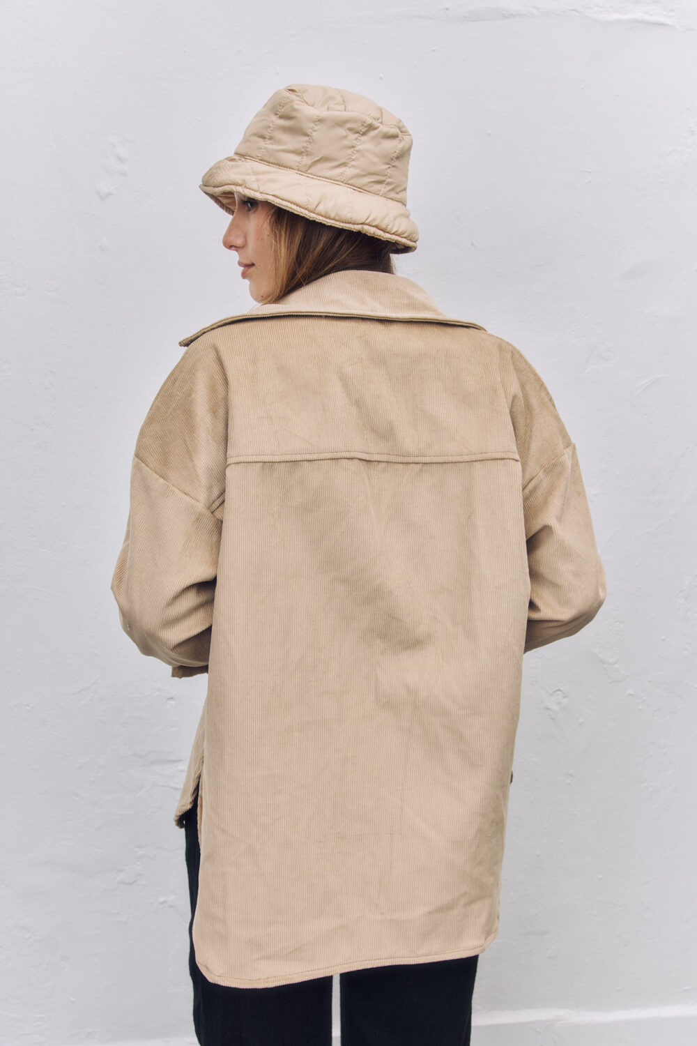 Camisa pana BEGONIA beige
